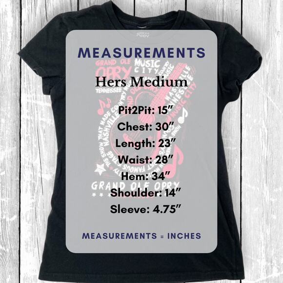 Grand Ole Opry Tee Women M Black Nashville Concert Music NWOT - Picture 5 of 7